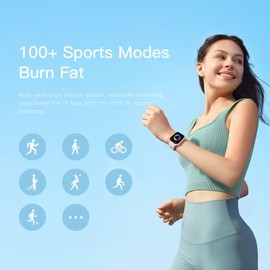Women's Smartwatch with Phone Function Smart Watch Women's Watch Fitness Watch 1.83 Inch Touchscreen Girls Sports Watch Fitness Wristwatch Women Fitness Tracker Watch with Pedometer Women's Heart Rate