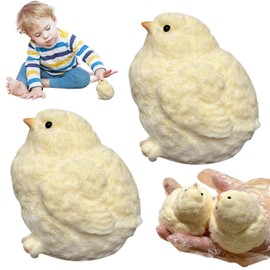 2 Pcs Taba Squishy, Handmade Squeezing Rebound Stress Relief Toys, Ultra-Soft Squishy Chicken Fidget Toys for Anxiety & Relaxation Suitable for Kids Teenage
