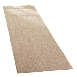 Collections Etc Extra-Wide and Extra-Long Skid-Resistant Floor Runner Rug for High-Traffic Flooring Areas, Including Entryways, Hallways, Foyers and Kitchens, Sand, 28"X90"
