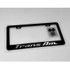 Pontiac Trans Am Reflective Trans Am License Plate Frame Black