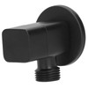 Quarter Turn Ball Valve, Black Brass Angle Stop Valve, 3.1x1.0