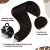 Hetto Brown Micro Ring Real Hair Extensions, Remy Real Hair