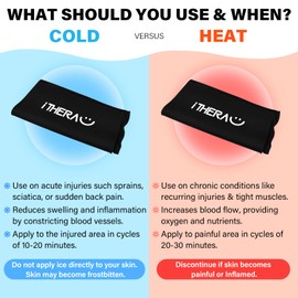 iTHERAU® Reusable Cooling Cuff Knee Cooling Pads, 360° Cover Cool Pack for Knees, Elbows and Joints, Cold Warm Compress Ice Pack Gel for Knee Replacement Surgery, Arthritis, Swelling, ACL