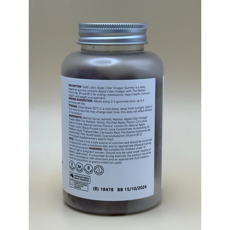 Unichi Apple Cider Vinegar 60 Gummies Detox & Digestion Support