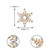 EVER FAITH Austrian Crystal Elegant Winter Snowflake Star Brooch Pin