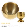 6 Pieces Egg Stand, Stainless Steel Egg Cup, Gold Egg