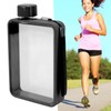 Flat Water Bottle Plastic Leakage Proof Transparent Square Portable A5