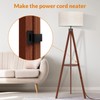 LEPOWER Tripod Floor Lamp, Mid Century Wood Standing Lamp, Modern