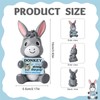 GGSTDDUP 4 Inch Positive Donkey, Inspirational Donkey Resin Figurine
