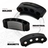 2 Pack Black Neodymium Magnetic Bit Holder Drill Bit Organizer