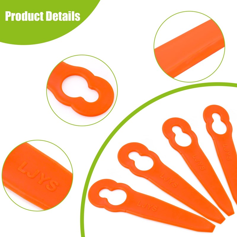 100pcs Replacement Plastic Blades Accessories for STIHL Polycut 2-2 FSA