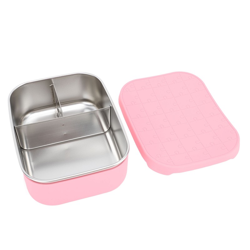Lunch Box 3 Compartments Leakage Proof 304 Stainless Steel Bento