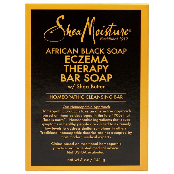 SheaMoisture Bar Soap for Eczema African Black Soap Bar Soap with Shea Butter 5 oz