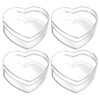 Clear Heart Candies Boxes Transparent Treat Boxes for Wedding Party