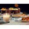 Housecret 48 Pack Warm White Unscented Clear Glass Filled Votive