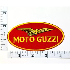 Unbranded Embroidered Patch - Moto Guzzi - Italian Motorcycles - NEW - Iron-on/Sew-on