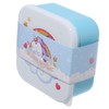 eMKay® Rainbows Unicorn Lunch Box Set of 3 – Stackable Food Storage Containers (250 ml/350 ml/550 ml) | BPA‑Free Polypropylene