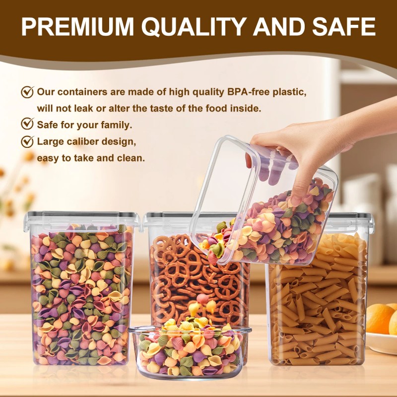 24pcs Sealed plastic food storage container set is suitable for