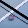 Jugielu Boho Layered Heart Choker Necklace Black Velvet Collar Necklace