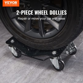 VEVOR Wheel Dolly, 3000 lbs Car Moving Dolly, Wheel Dolly Car Tire Stake Set of 2 Piece, Heavy-Duty Car Tire Dolly Cart Moving Cars, Trucks, Trailers, Motorcycles, and Boats
