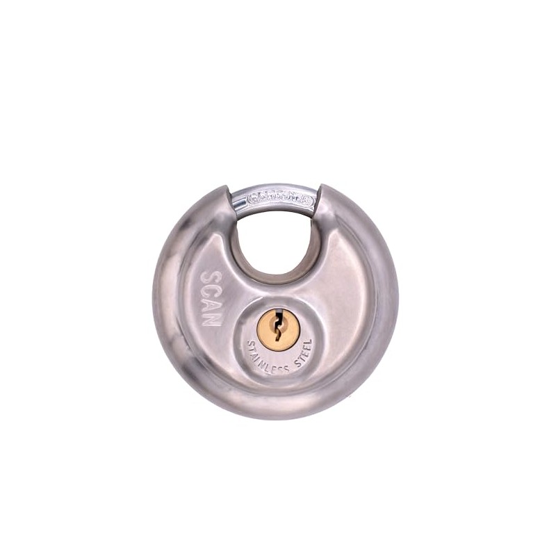 SCAN SCAPLSS70DIS Stainless Steel Padlock, Silver