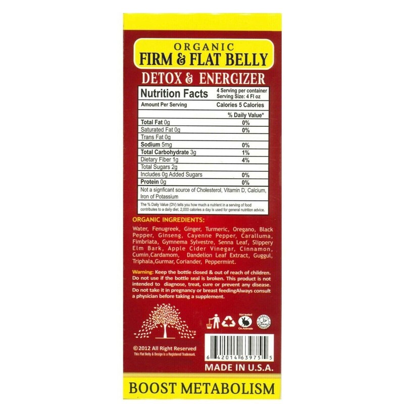 Essential Palace Organic Firm & Flat Belly Detox & Energizer