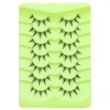 7 Pairs Cartoon Eyelashes and Clear Bands, Japanese Anime Cosplay