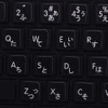Apple Japanese Hiragana Non-Transparent Keyboard Labels Layout Black OR White