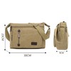 AIMALL Retro Men's Canvas Shoulder Messenger Bag Crossbody Satchel Travel