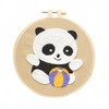 DIY Panda Handcraft Punch Needle Embroidery Kit, Starter Set, Punch