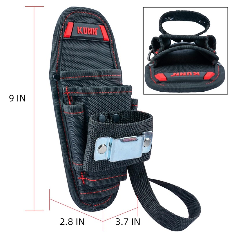 KUNN Small Tool Pouch with Belt Clip,Mini Work Tool Organizer