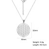 Sacred Geometry Necklace Flower of Life Pendant Necklace Stainless Steel