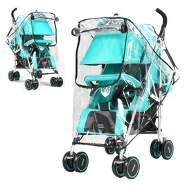 Comfort Rain Cover with Window, Rain Cover for Buggy, Pushchair Wind Protection for Rain and Wind, Universal Rain Cover for Prams, Pushchairs, Rain Cover, Good Air Circulation