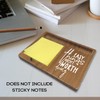 Wooden Desk Note Pen Holder, Inspirational Office Desk Decor Gifts,