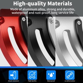 GFARDMOTO Left Engine Cover Engine Stator Crash Guard Cover for Monkey125 Grom CT125 Dax125 Engine Guard Slider Honda Supercub 110 Cross Cab 110 (Silver)