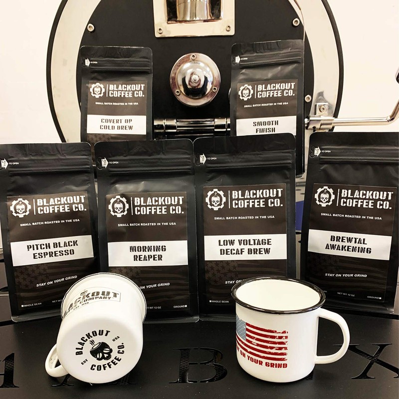 Blackout Coffee, Smooth Finish, Ground or Whole Bean, 100% Light