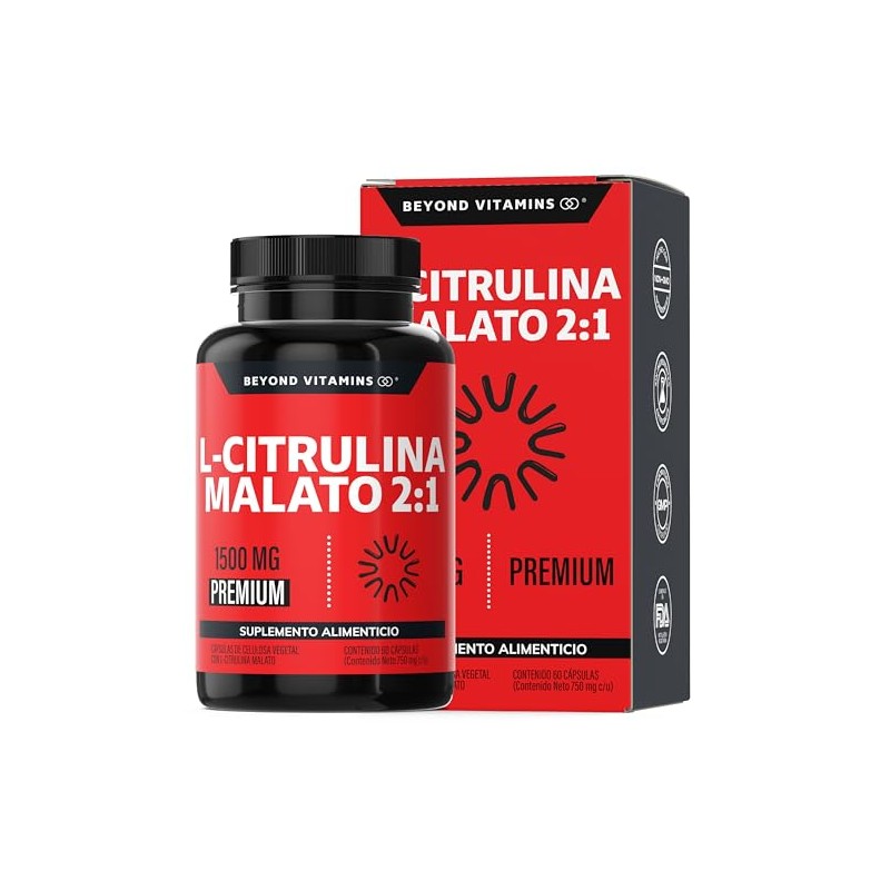 Beyond Vitamins | 1500mg L-Citrulina Malato en 1 Sola Molécula