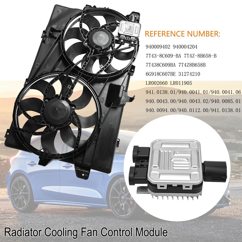 Engine Radiator Cooling Fan Control Module Compatible with Ford Galaxy