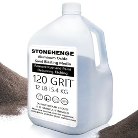 #120 GRIT Aluminum Oxide Powder for Sand Blasting - Sand Blaster Media, Metal Sandblasting Sand - 12LB