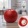 FUWDEO Flameless LED Sphere Candles with Remote Control & Timer,
