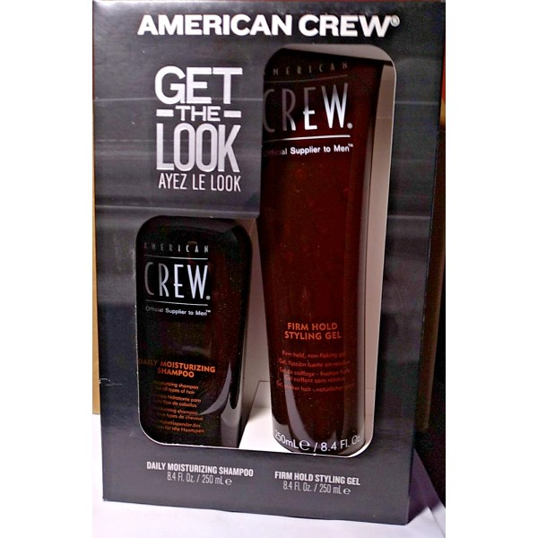 AMERICAN CREW DAILY SHAMPOO & FIRM HOLD STYLING GEL SET,