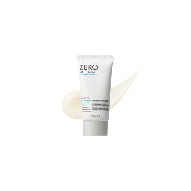 rom&nd [rom&nd]Zero Sun Clean SPF50+ PA++++ (2 types)
