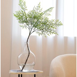 Ryddelighome Clear Glass Vase for Flowers - 12 Inch, Large Round Jar Jug Decor for Table, Glass Vases for Pampas Grass Flowers & Plants, Jarrones Grandes para Sala Elegantes