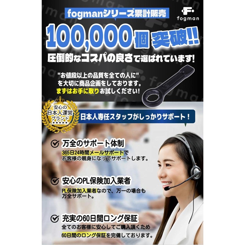 fogman Eyeglass Wrench Hitting Spanner Washing Machine Stick (1.5 inches