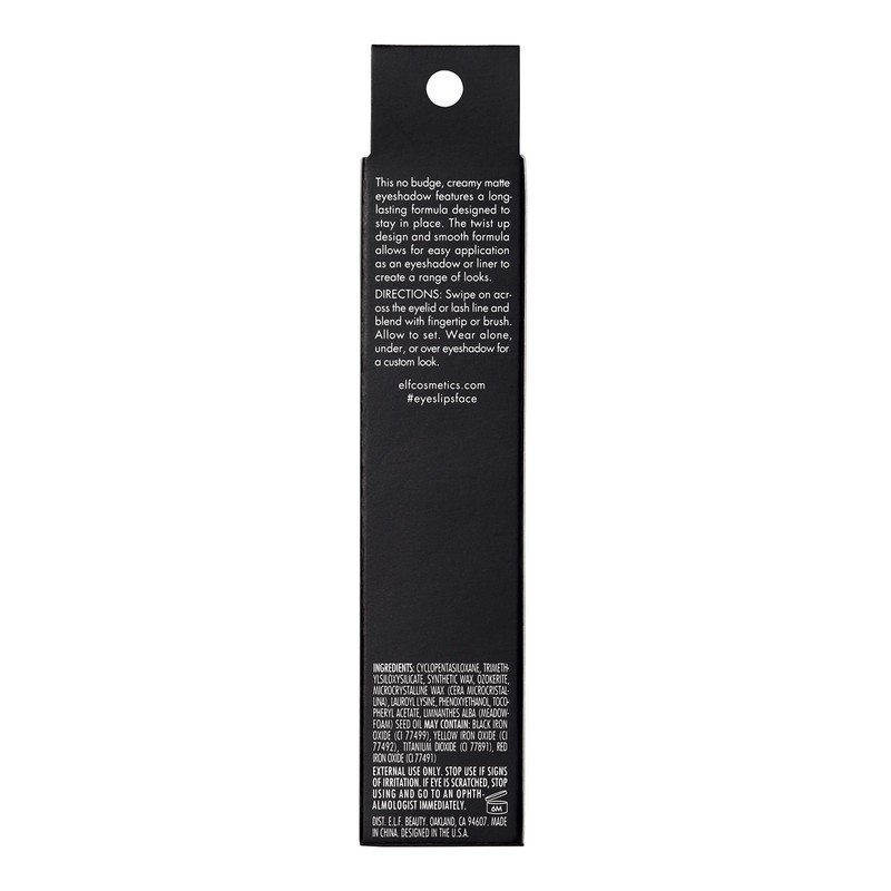 e.l.f. No Budge Matte Shadow Stick, One-Swipe Cream Eyeshadow Stick,