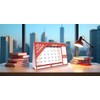 2026 LARGE STAND UP DESK TOP MONTH TO VIEW PLANNER