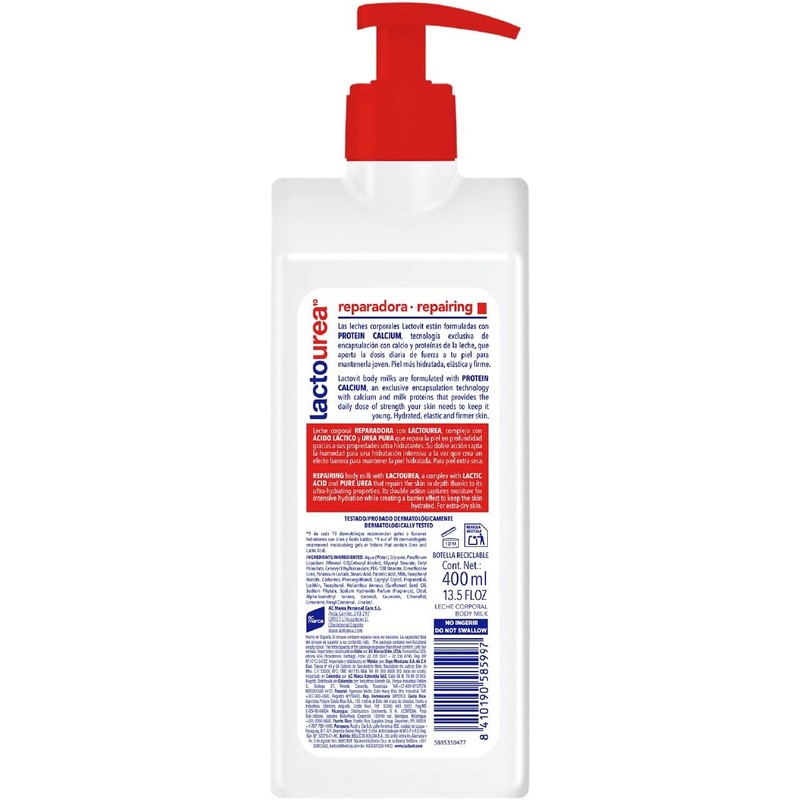 Lactovit - Crema Corporal Lactourea - Hidratante y Reparadora -