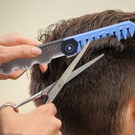 Travel Comb,Foldable Styling Comb - Oil Head Barber Styling Tool Clipper for Hair, Beards Mustaches, Everyday Grooming