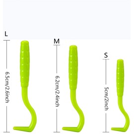 Tick Tweezers, 3 Sizes Tick Remover, Green Tick Tweezers for Dogs and Cats, Set Tick Hook Tick Remover for Dogs, Cats, Horses