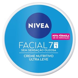 NIVEA Crema Facial Hidratante 7 En 1 Cuidado Nutritivo (200 ml), crema de sensación ligera y rápida absorción 24 horas de humectación sin sensación grasosa